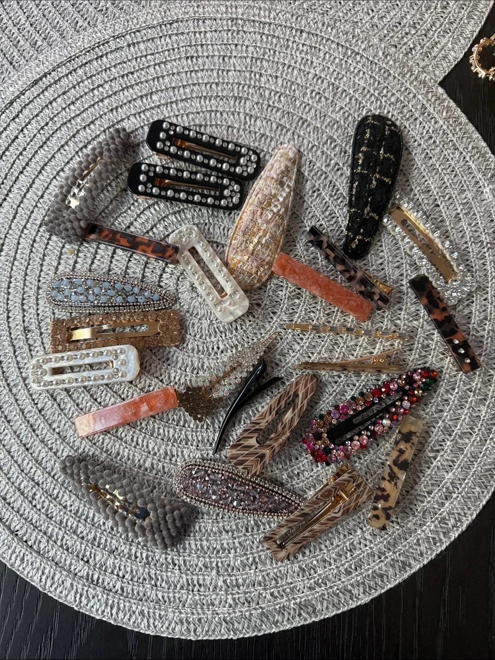 Assorted Women's Decorative Hair Clips - Multi-Color Set